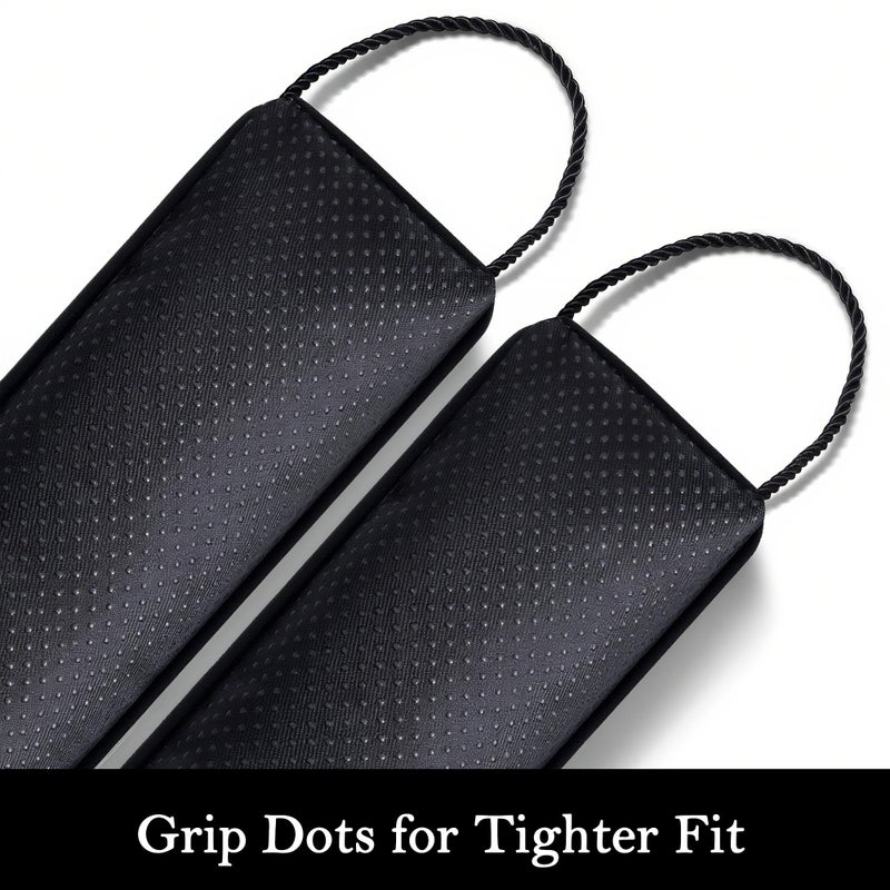 Sunolga Door Draft Stopper Blocks Hot and Cold Air with Removable Washable Cover for Bottom of Door, All-Season Seal for Noise, Light, Under Door Sweep for Gaps Up to 3", Home Essentials, 38", Black - Image 4